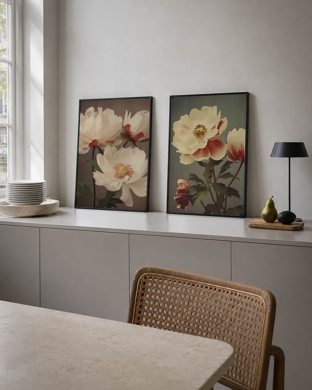 Bloemrijke sereniteit Posterset