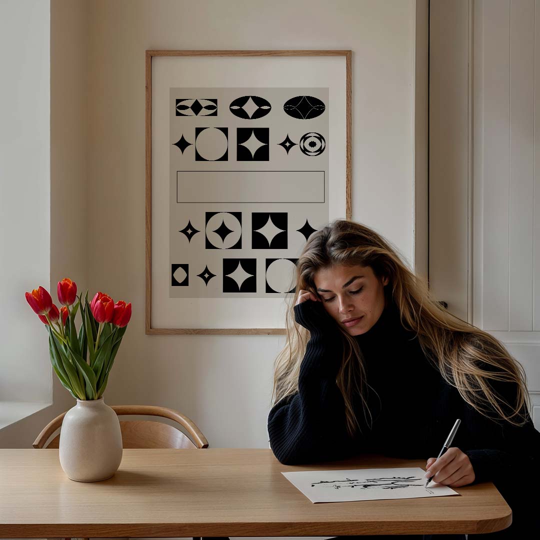 Moderne Geometrische Stijl Poster-WallArtistic