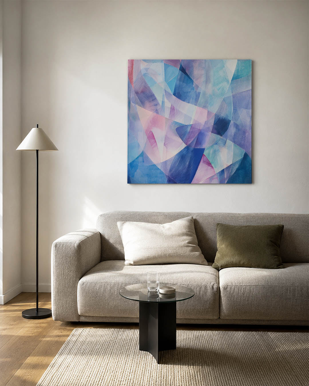 Kleurrijke vormen Kunstwerk
