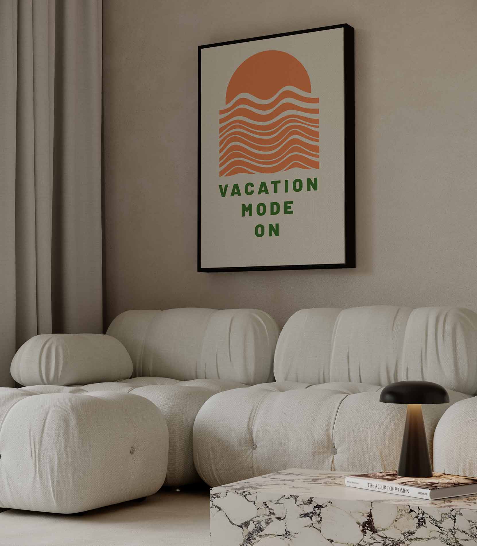 Vakantiemodus Aan Kunstwerk-canvas-dibond-plexiglas-wanddecoratie-WallArtistic