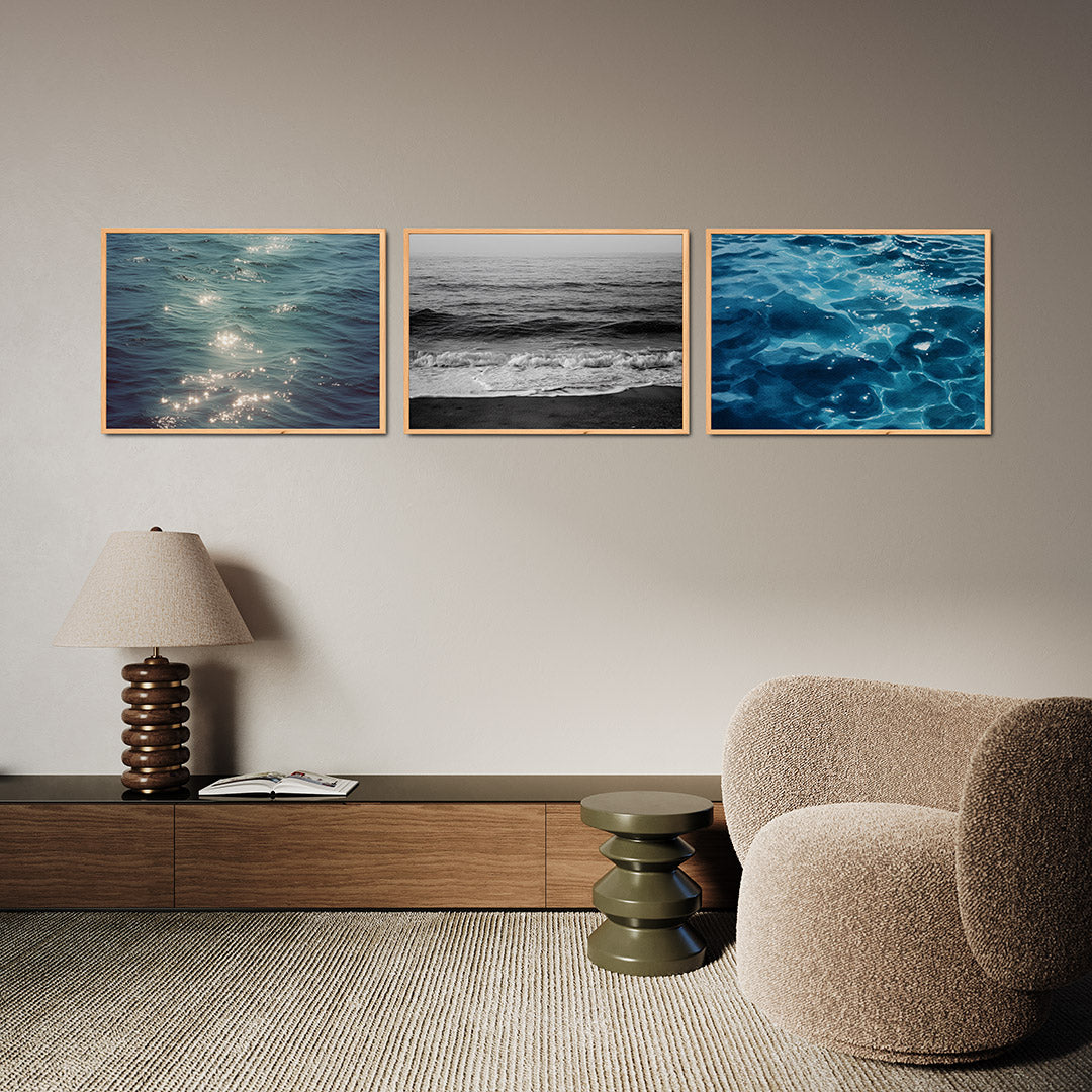 Sprankelend wateroppervlak Posterset