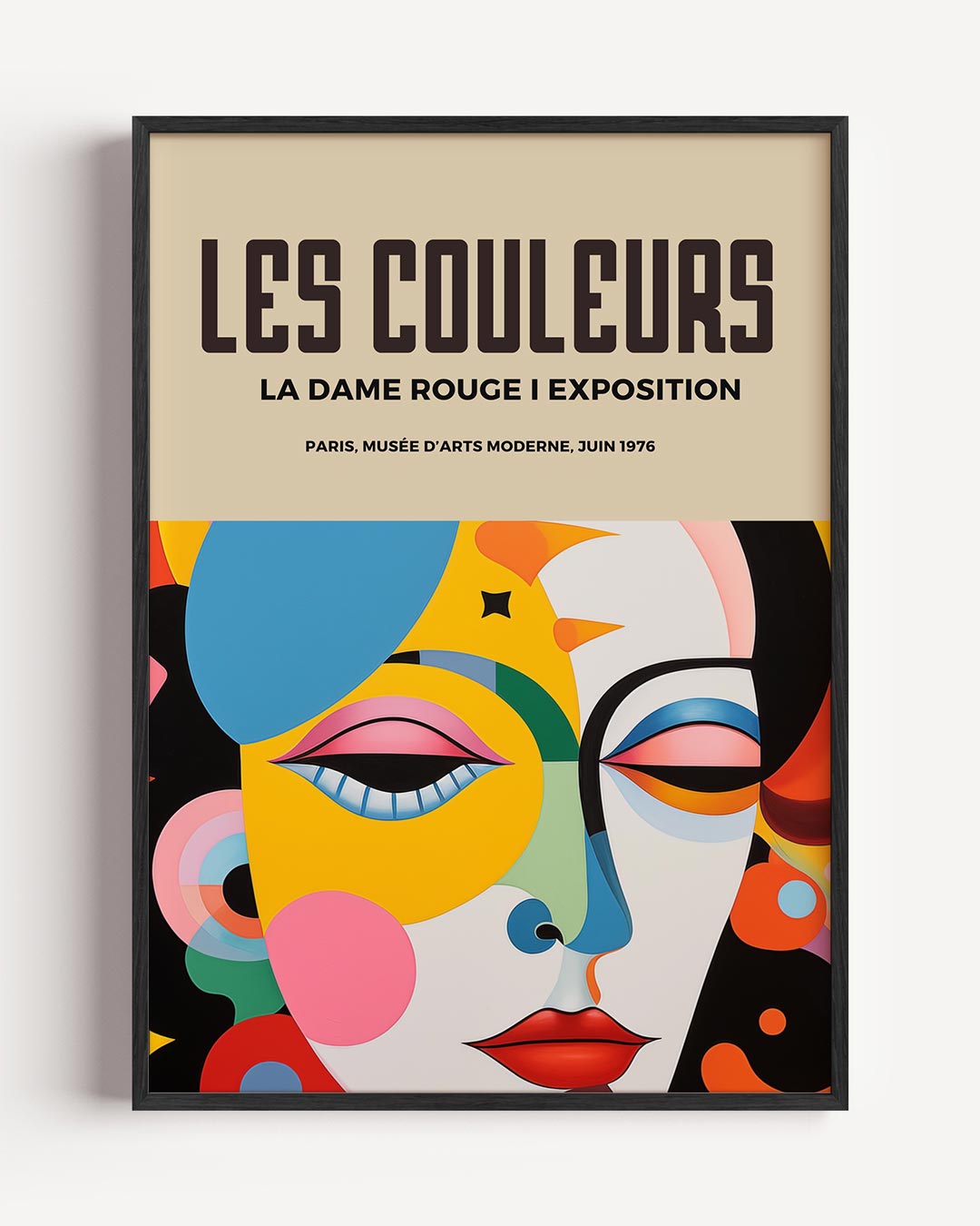 Kleurrijke Moderne Kunstposter-WallArtistic