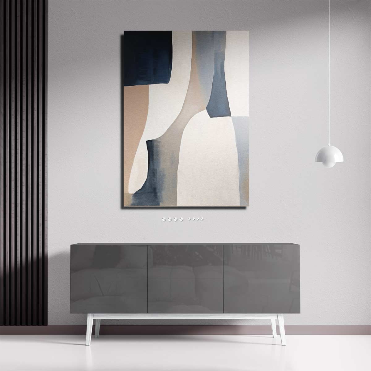 Abstracte Harmonie in Neutrale Tinten Kunstwerk-canvas-dibond-plexiglas-wanddecoratie-WallArtistic