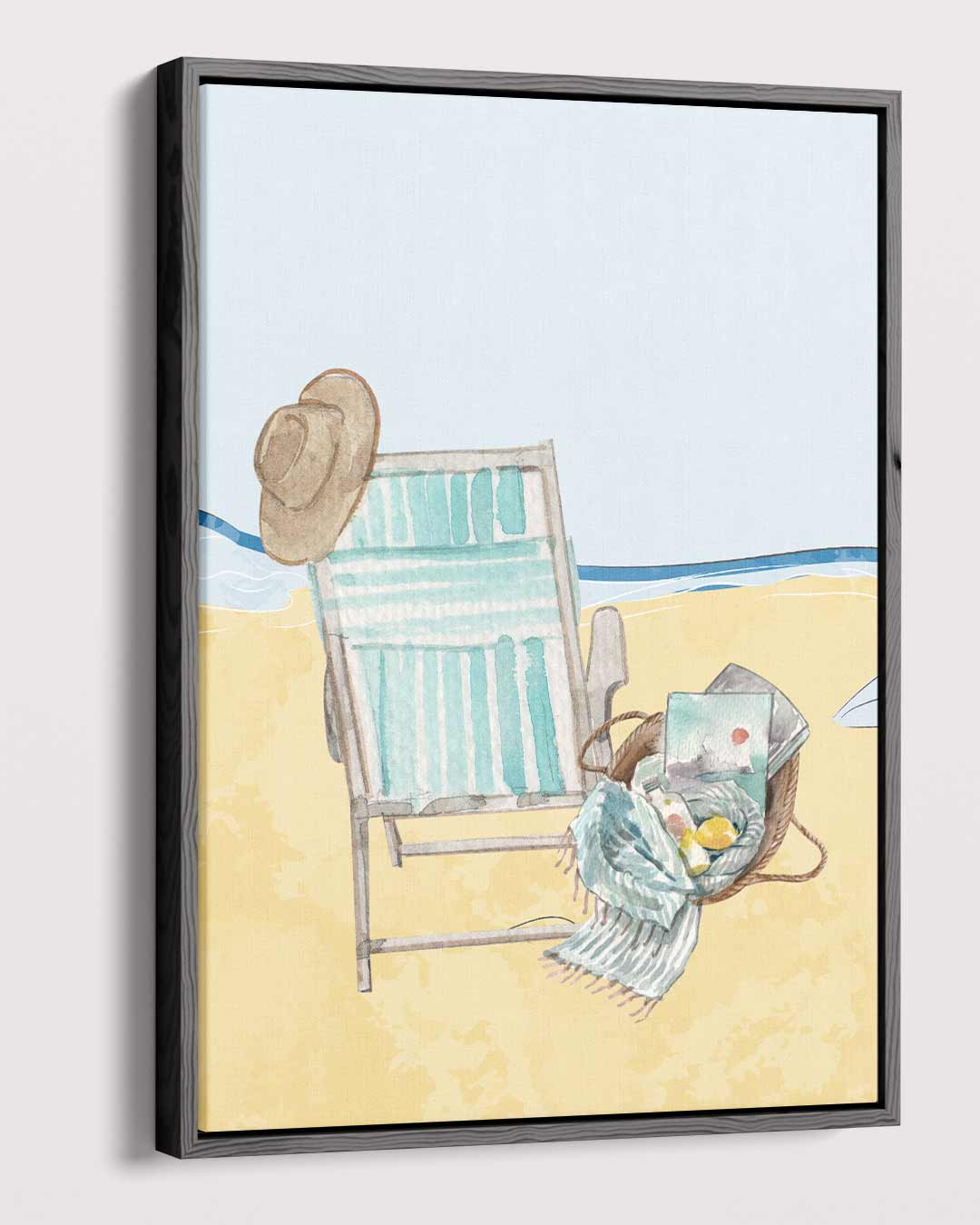 Zomerse Stranddag Kunstwerk-canvas-dibond-plexiglas-wanddecoratie-WallArtistic