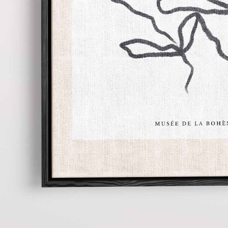 Organische Lijnen Bloem Kunstwerk-canvas-dibond-plexiglas-wanddecoratie-WallArtistic