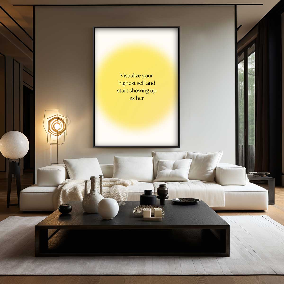 Inspirerend zelfportret quote Kunstwerk-canvas-dibond-plexiglas-wanddecoratie-WallArtistic