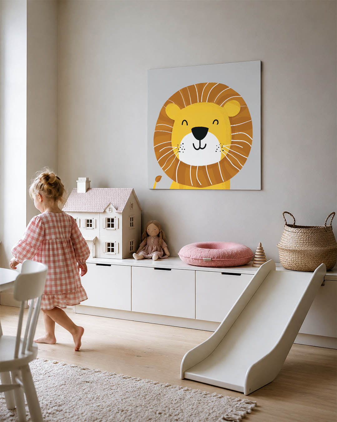 Vrolijke leeuw Kunstwerk