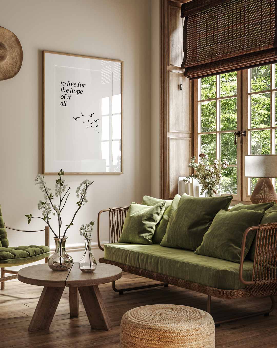 Inspirerende Motivatieposter met Vogels Poster-WallArtistic