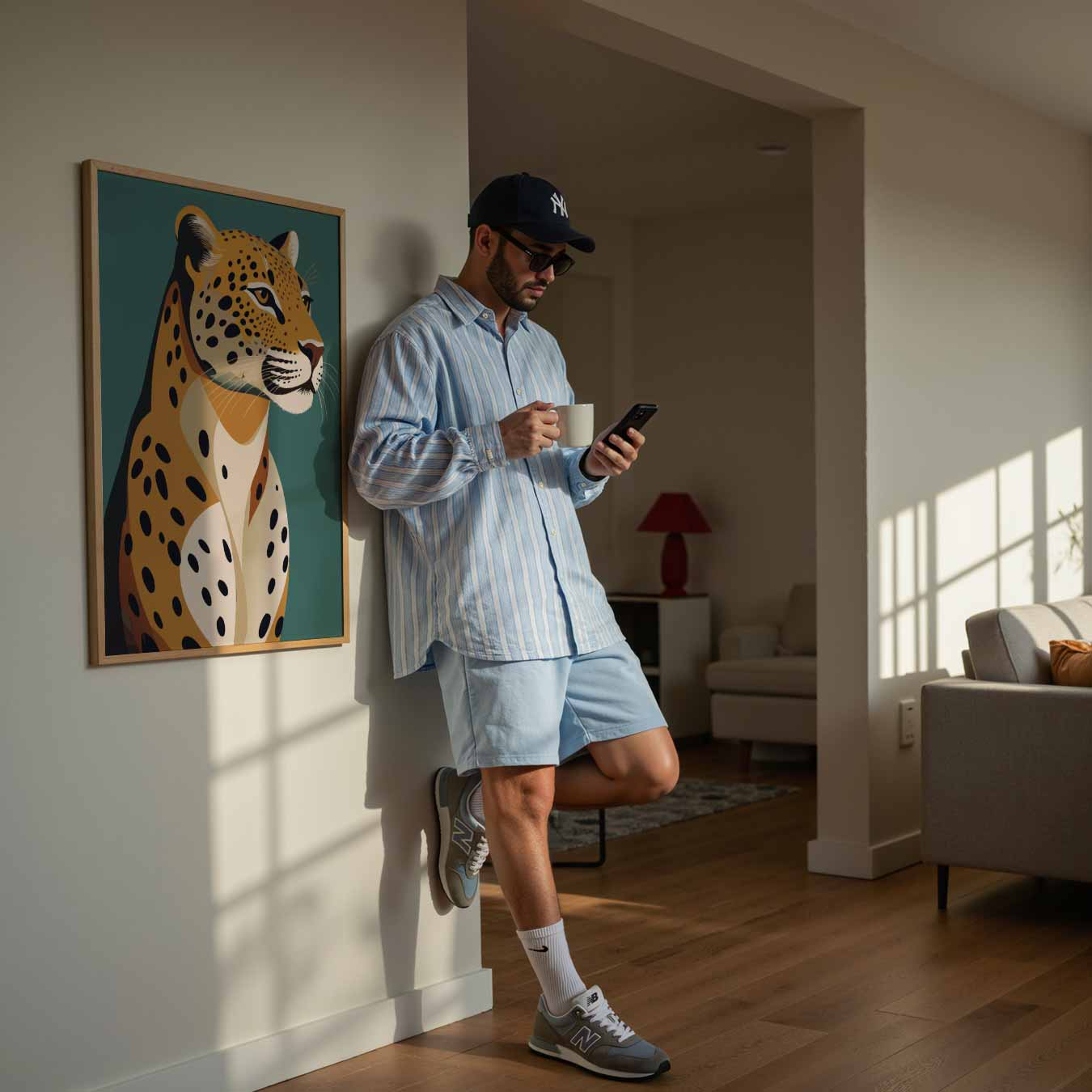 Majestueuze Luipaard Poster-WallArtistic