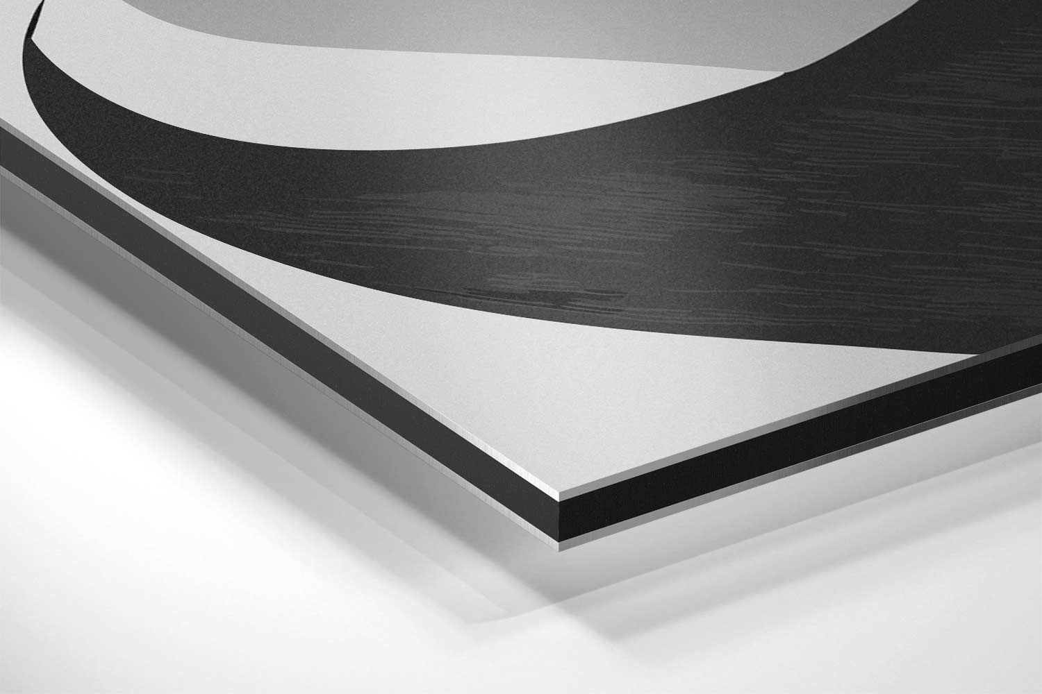 Abstracte Golfbeweging Kunstwerk-canvas-dibond-plexiglas-wanddecoratie-WallArtistic