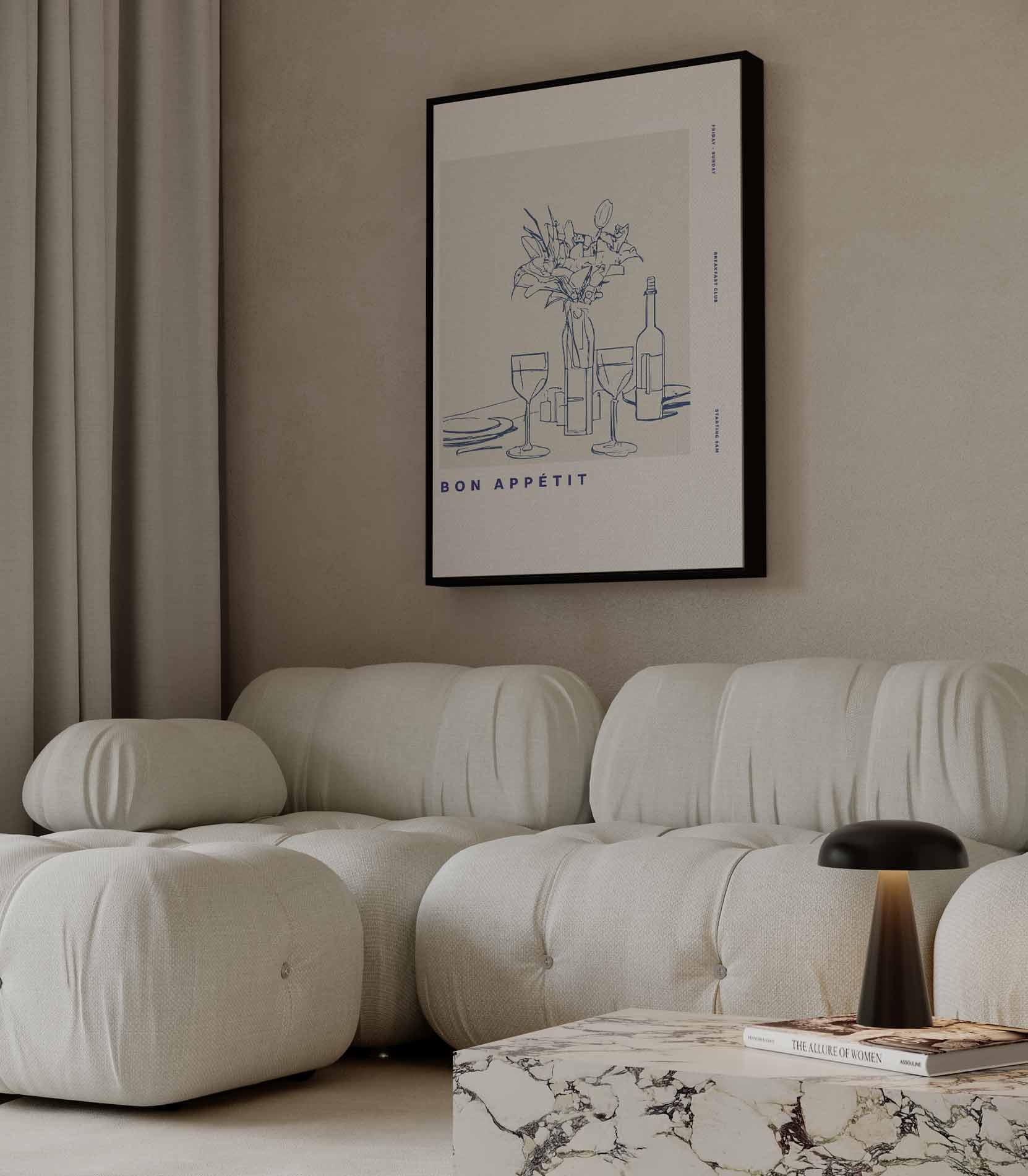 Stijlvolle Tafelscène Kunstposter