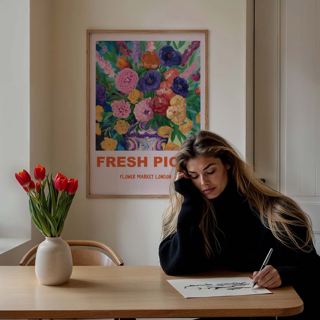 Frisse Bloemenpracht Poster-WallArtistic