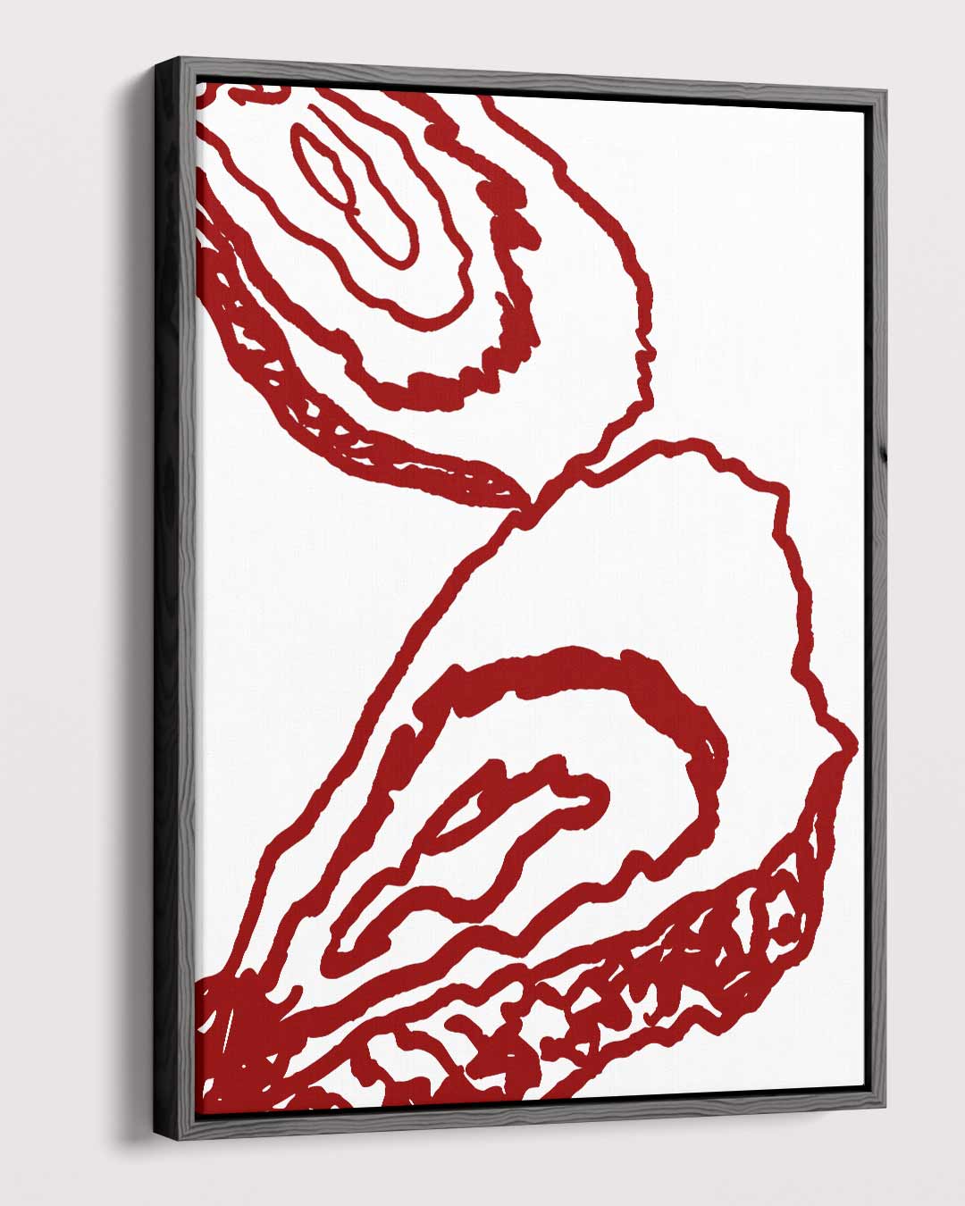 Abstracte Oesterlijnen Kunstwerk-canvas-dibond-plexiglas-wanddecoratie-WallArtistic