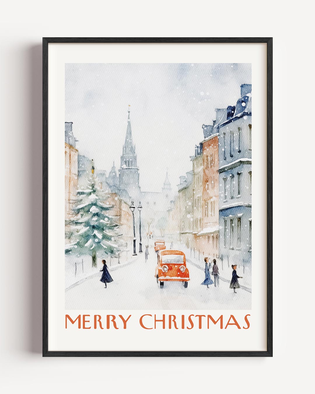 Winterse Kerstposter-WallArtistic