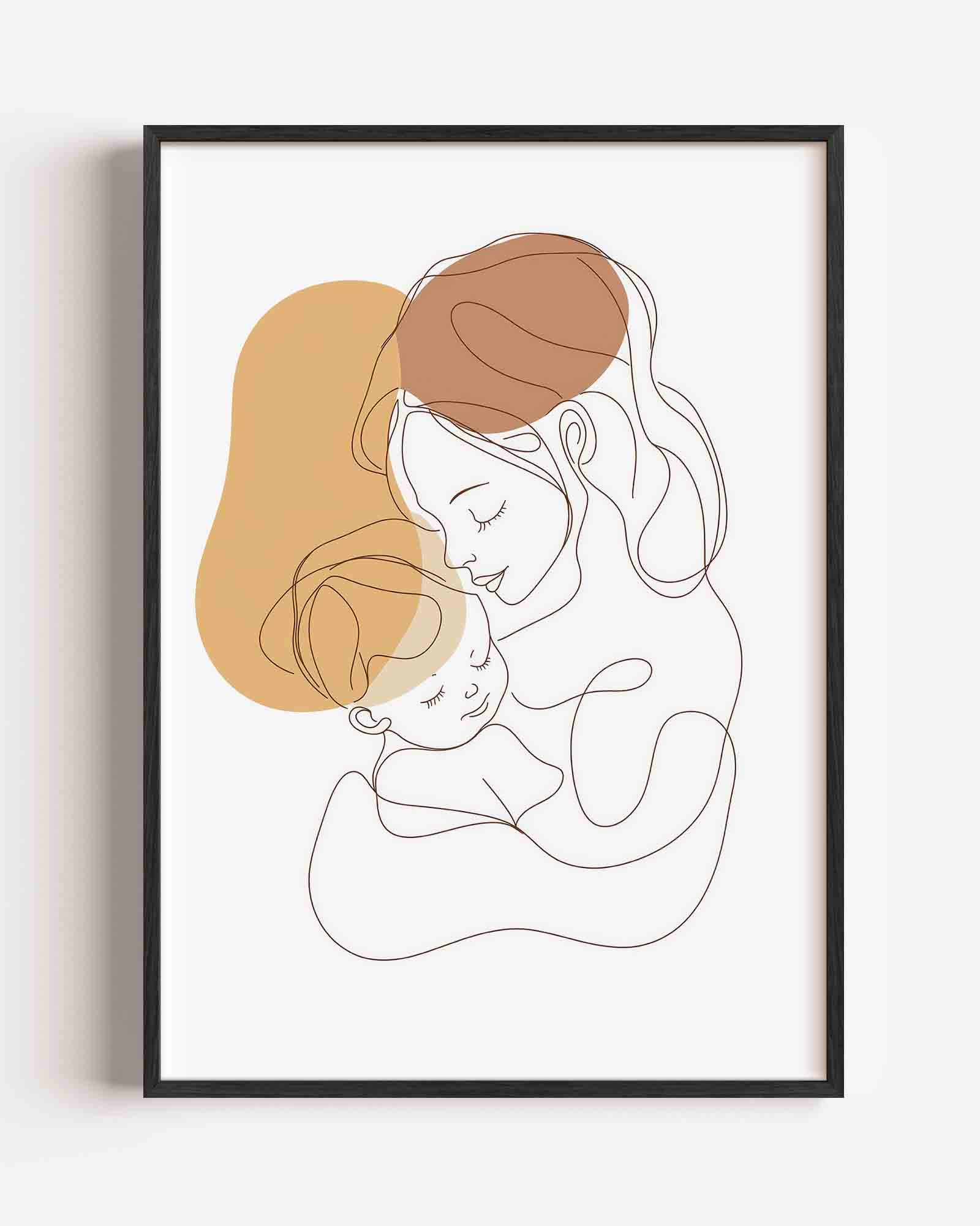 Moeder en kind Poster
