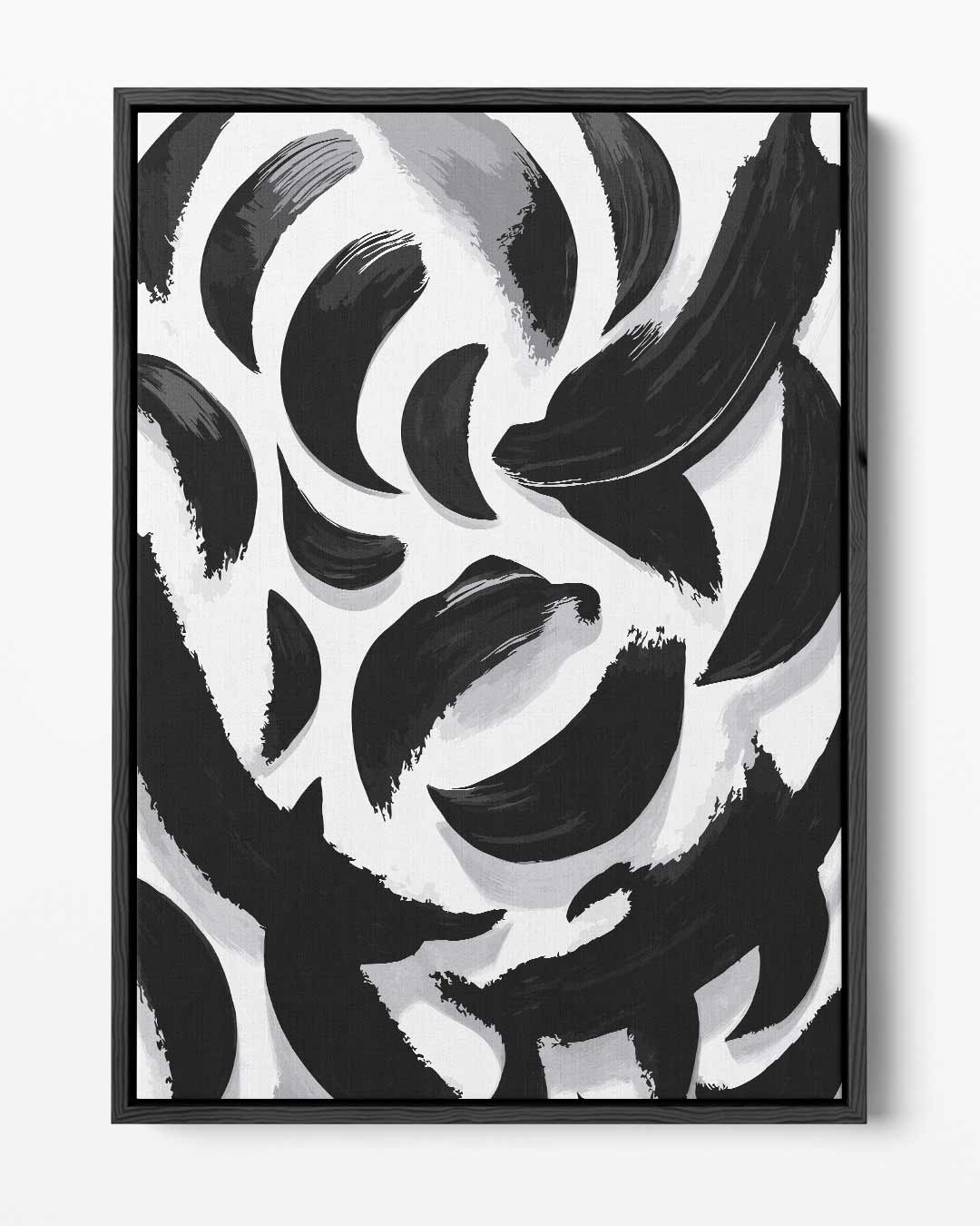 Dans van Zwart en Wit Kunstwerk-canvas-dibond-plexiglas-wanddecoratie-WallArtistic