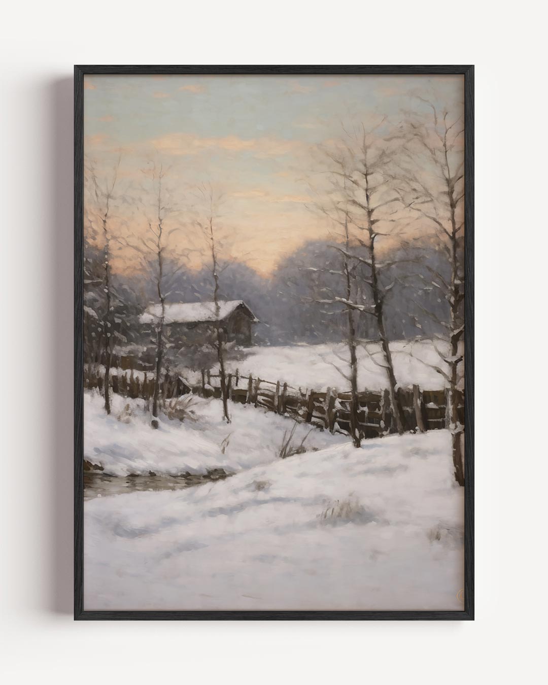 Winterse Sereenheid Poster-WallArtistic