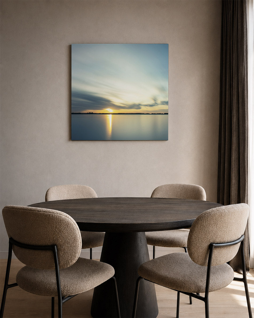 Rustige zonsondergang Kunstwerk