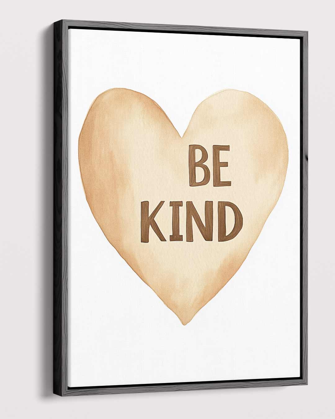 Hartverwarmende Be Kind Poster Kunstwerk-canvas-dibond-plexiglas-wanddecoratie-WallArtistic