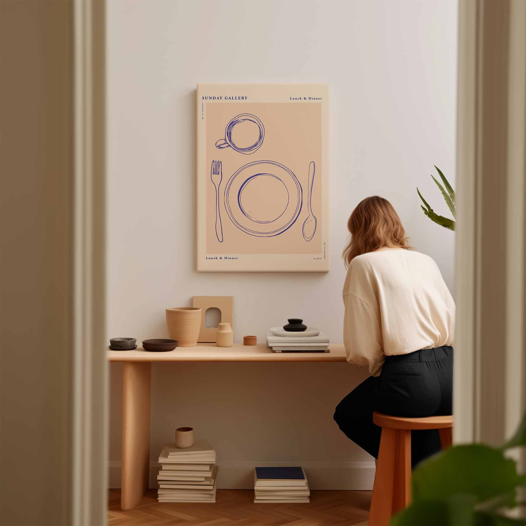 Stijlvol Eetservies Poster