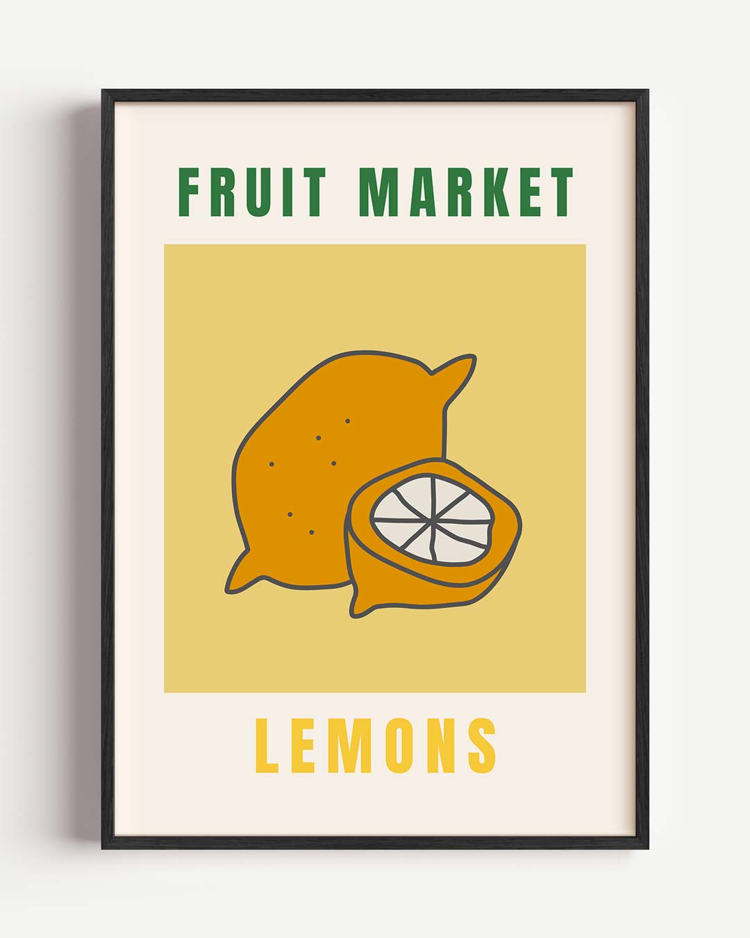 Zomerse Citroenmarkt Poster-WallArtistic