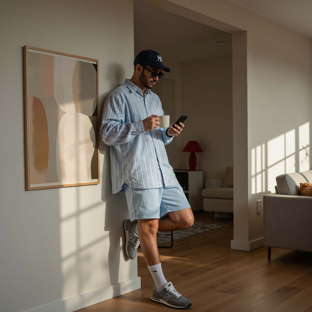 Abstracte Aardetinten Kunst Poster-WallArtistic