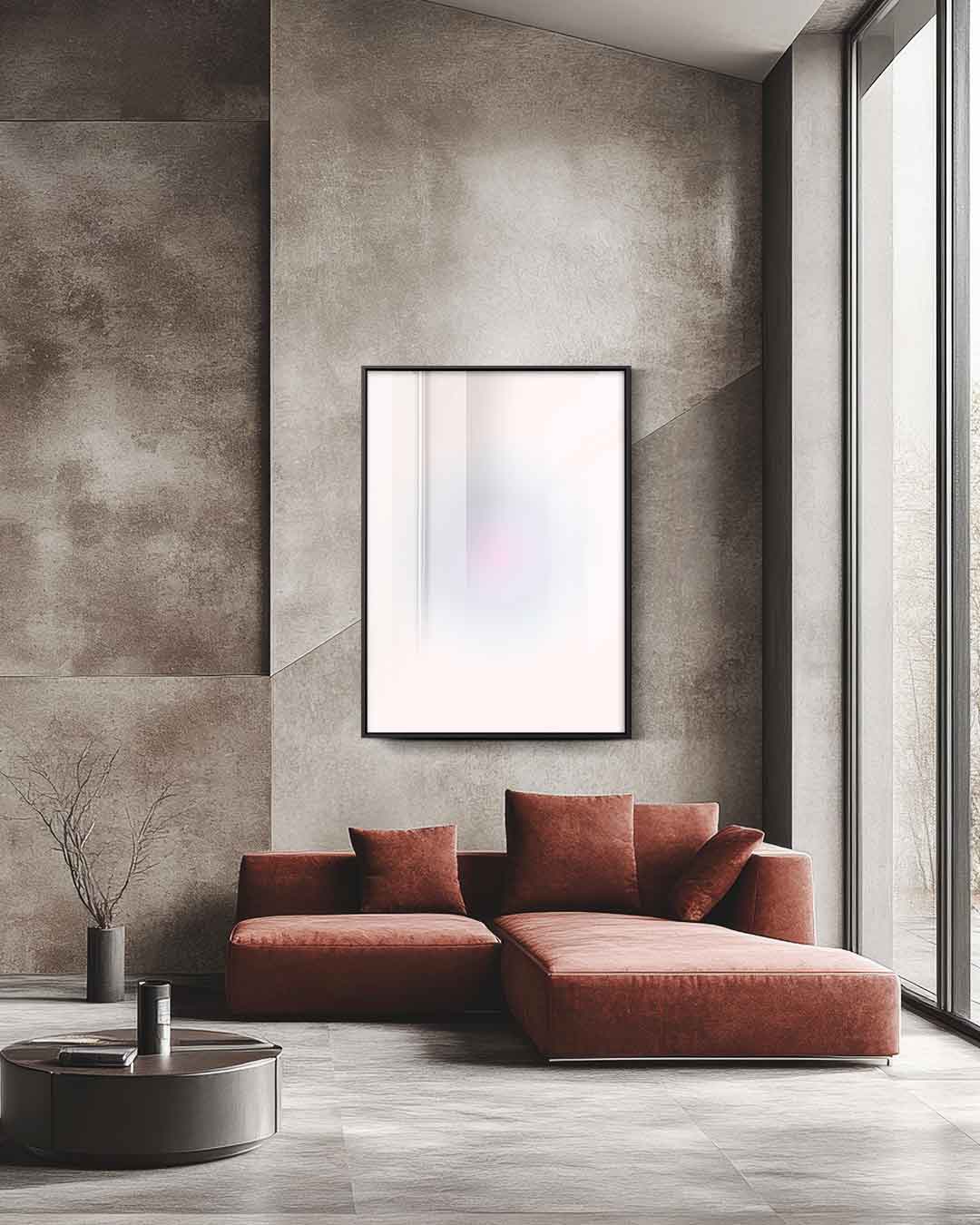 Zachte Regenboogharmonie Kunstwerk-canvas-dibond-plexiglas-wanddecoratie-WallArtistic