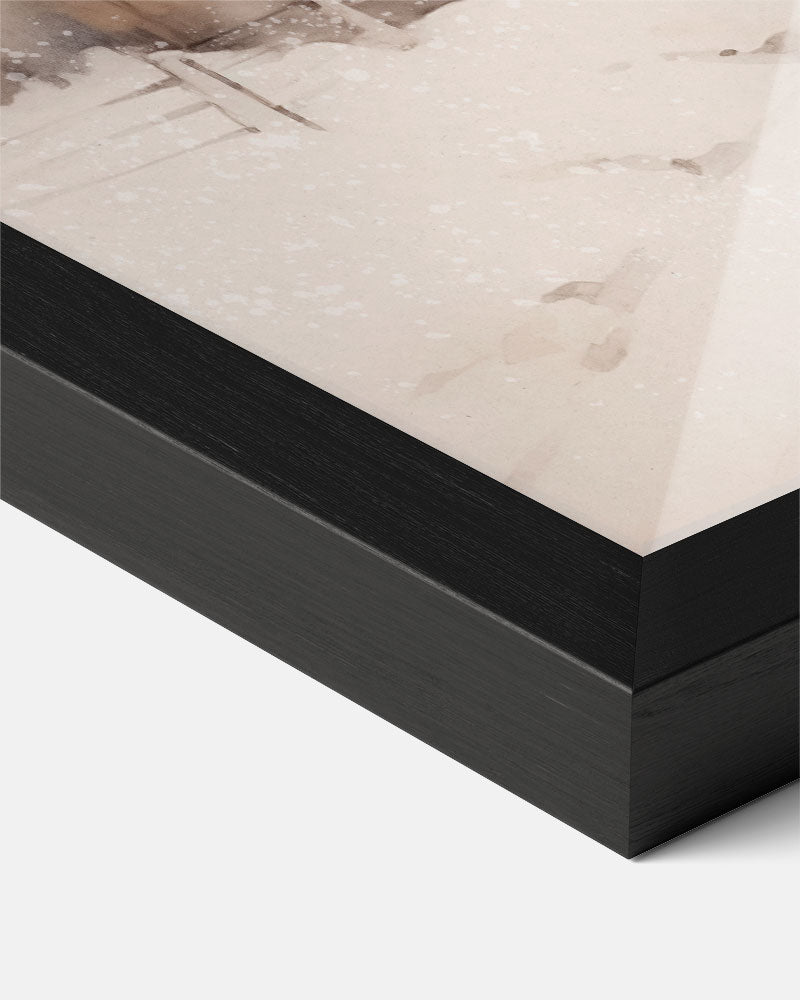 Winterse Sneeuwlandschap Poster-WallArtistic