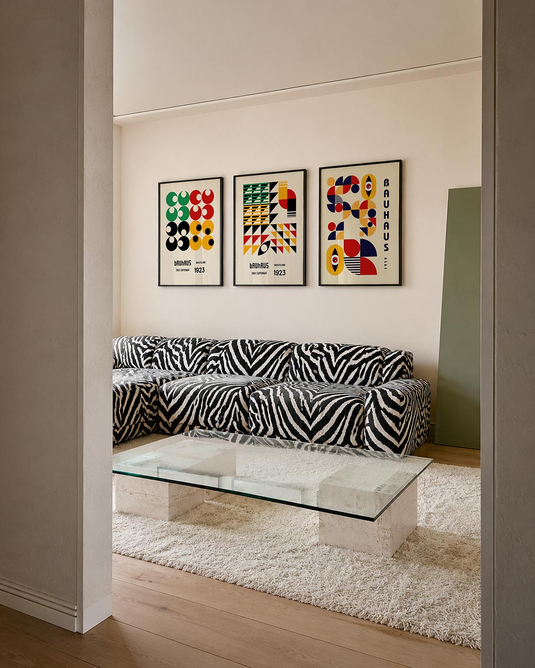 Cirkelritme en kleur Posterset