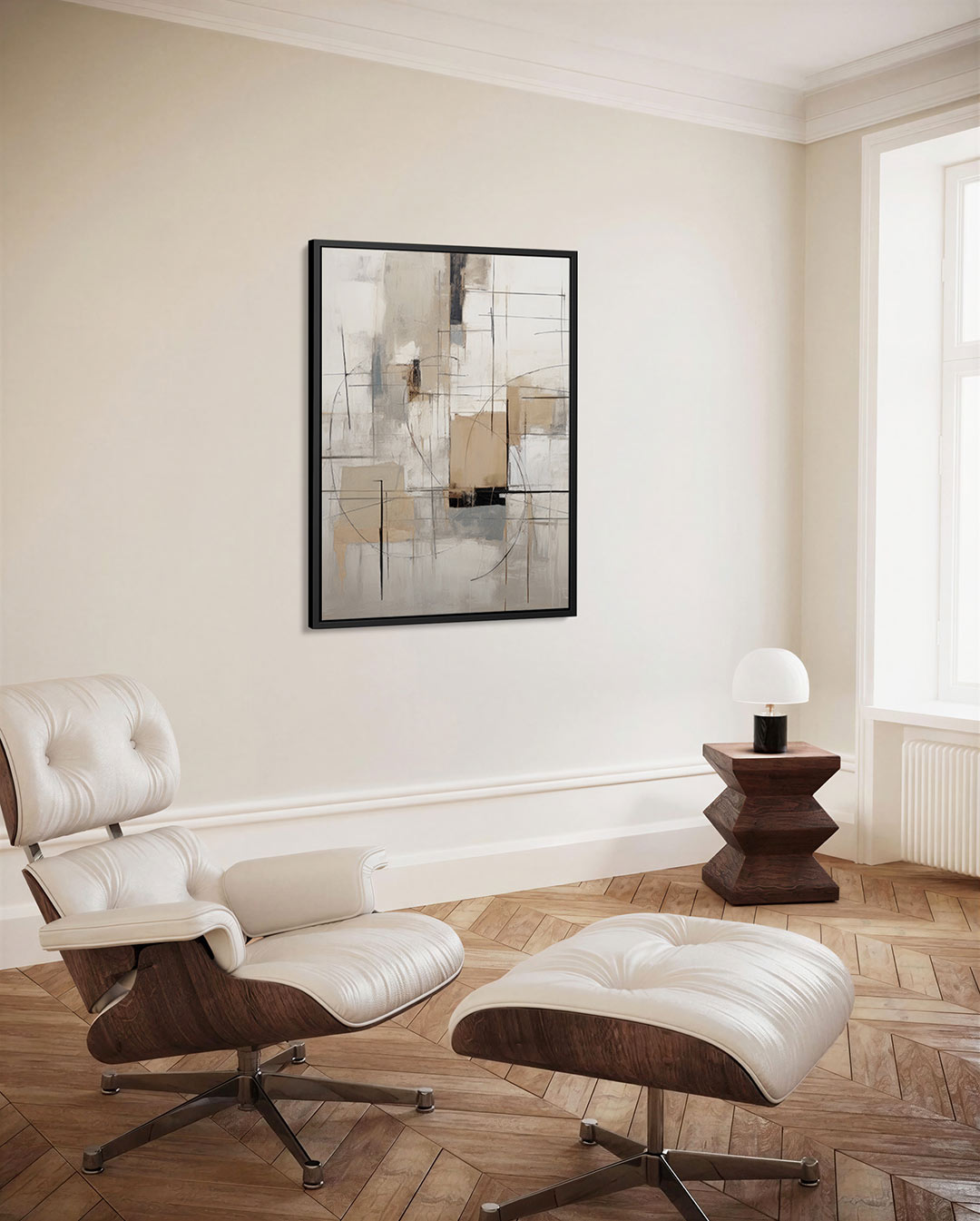 Geometrische lijnen Kunstwerk