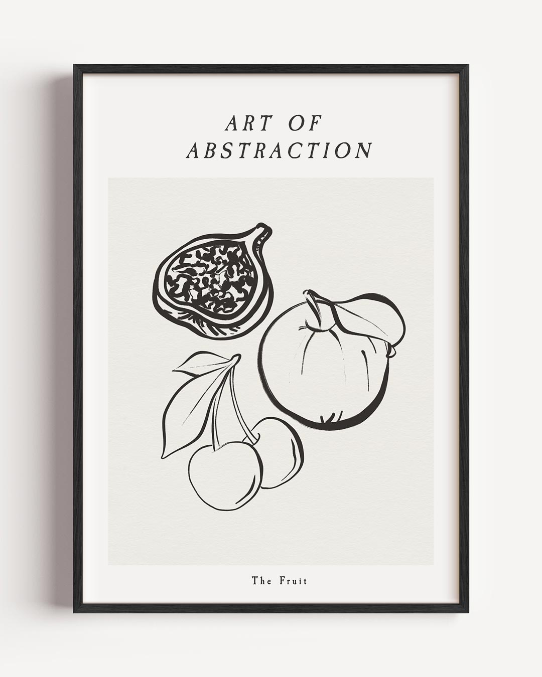 Abstracte Kunstfruit Poster-WallArtistic