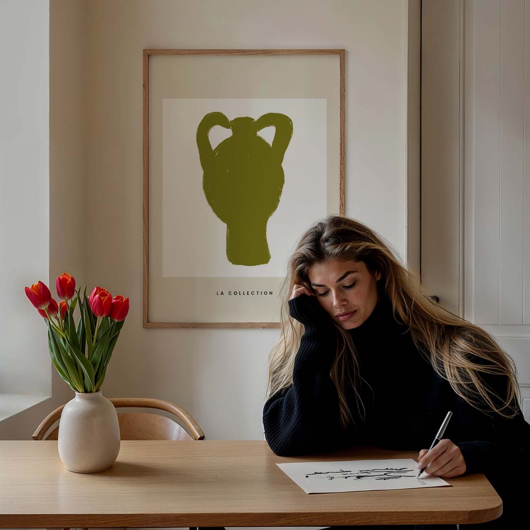 Moderne Amfoor Kunst Poster-WallArtistic