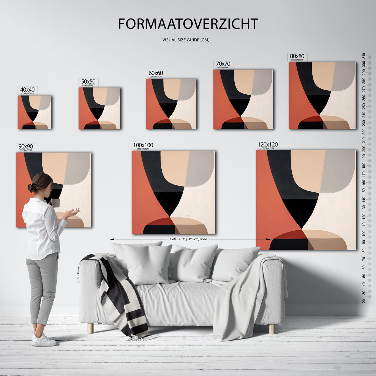 Abstracte vormen Poster
