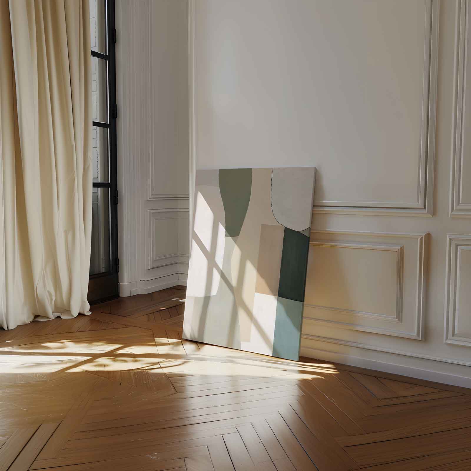Moderne Abstracte Compositie Kunstwerk-canvas-dibond-plexiglas-wanddecoratie-WallArtistic