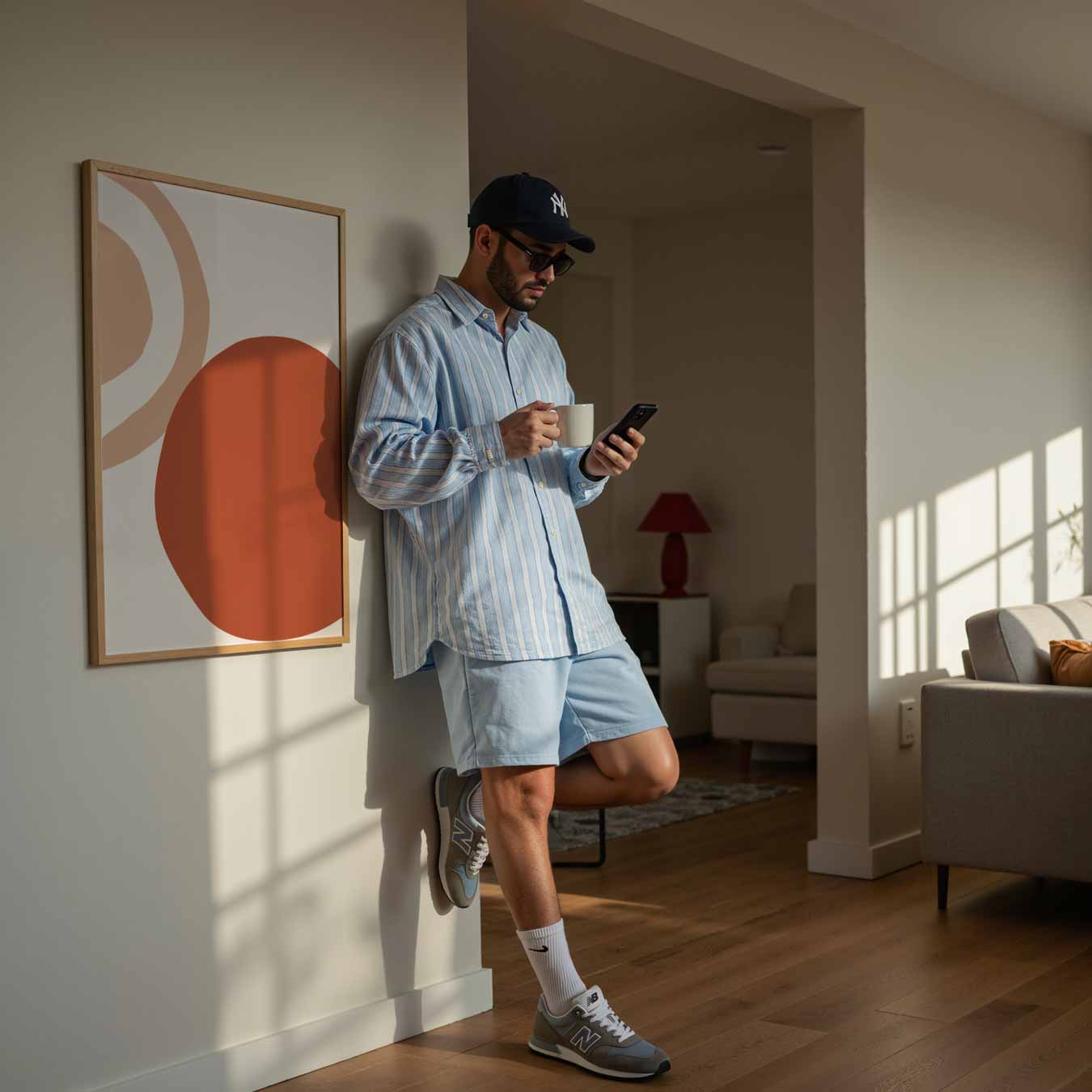 Abstracte Cirkel Compositie Poster-WallArtistic