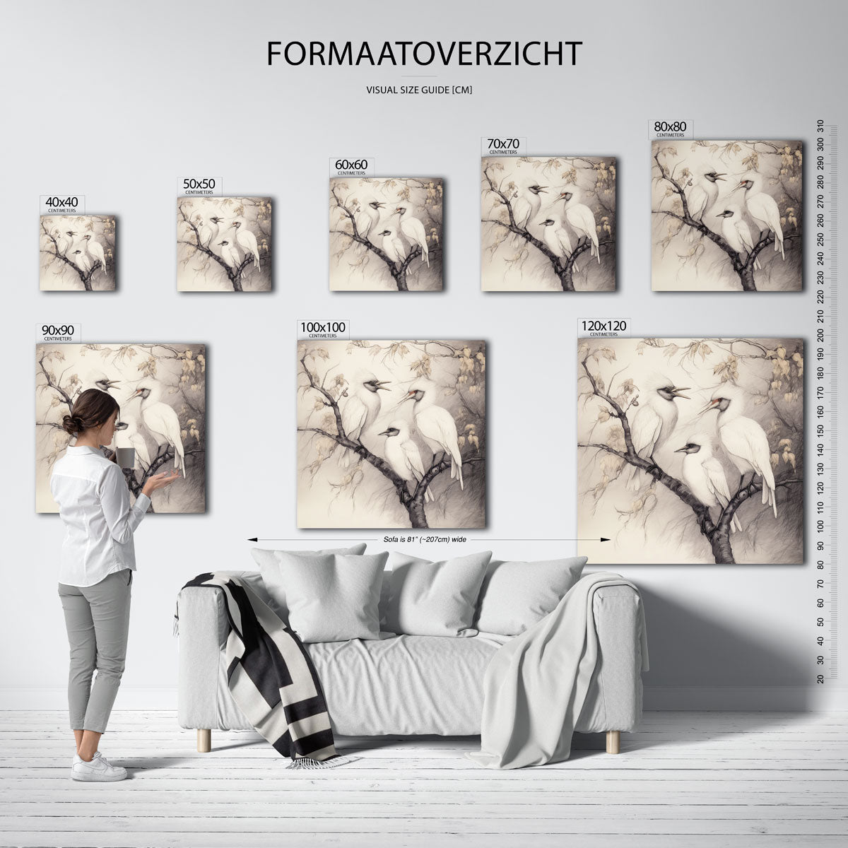 Vogels op tak Poster