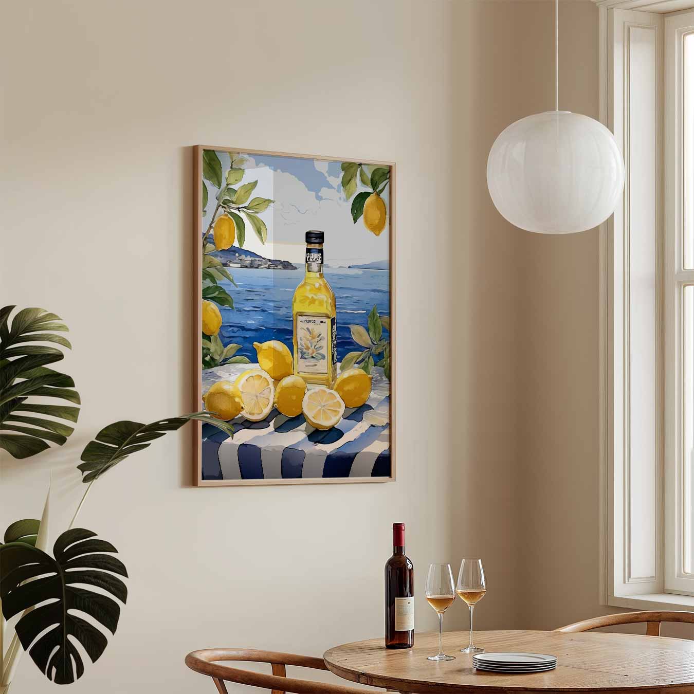 Mediterrane Zomer Citroen Poster-WallArtistic