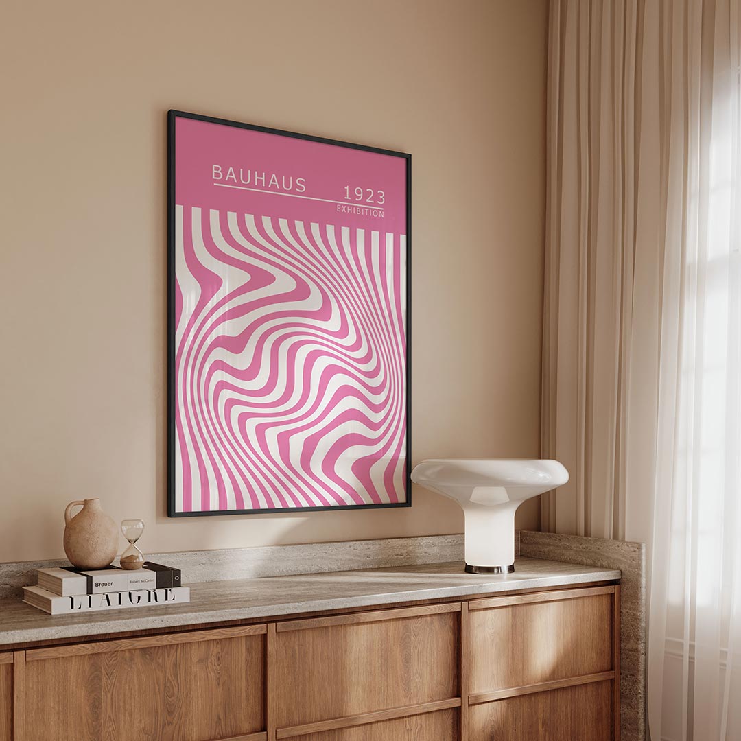 Golvend lijnenspel Poster