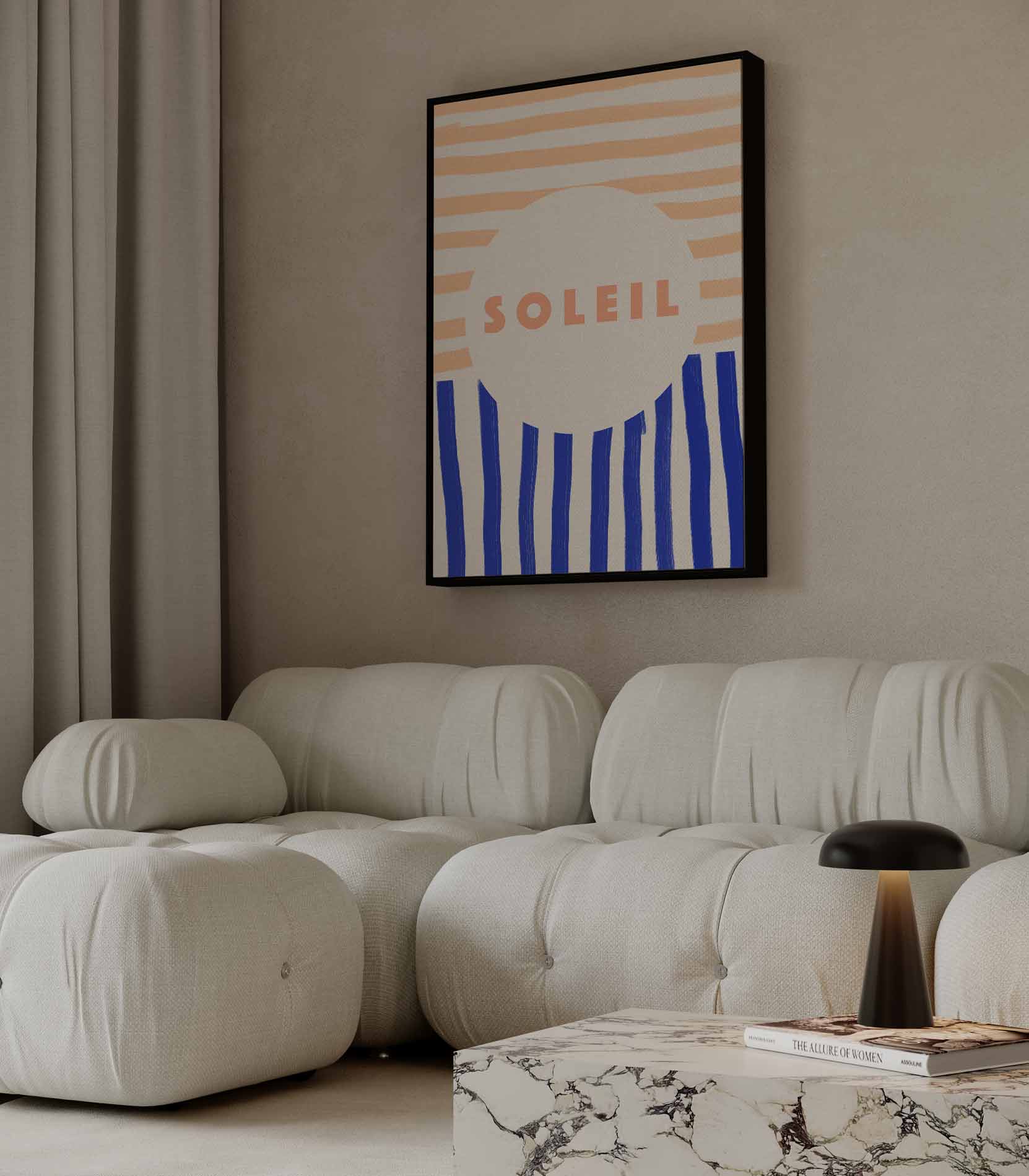 Zomerstrepen Kunstwerk-canvas-dibond-plexiglas-wanddecoratie-WallArtistic