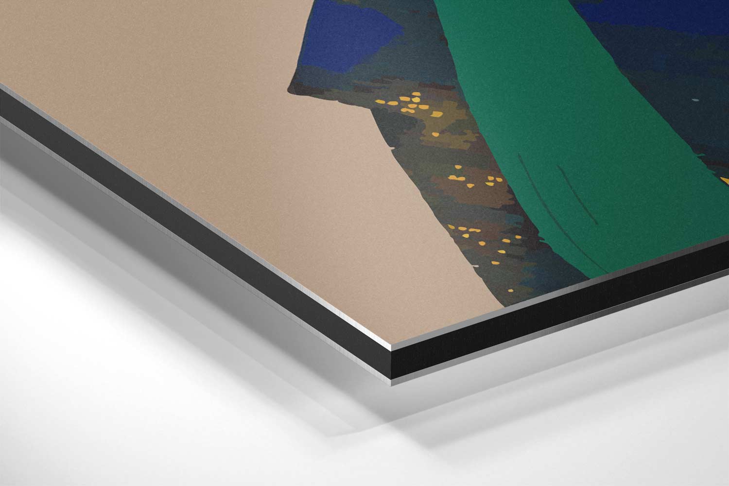 Stijlvolle Vrouwelijke Glans Kunstwerk-canvas-dibond-plexiglas-wanddecoratie-WallArtistic