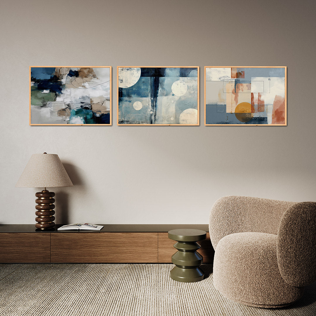 Kleur en lijnenspel Posterset