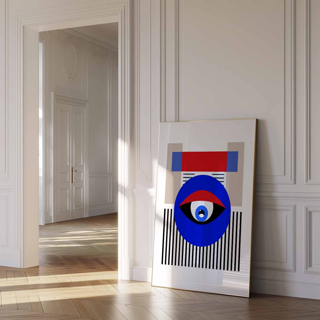 Modern Geometrisch Oog Poster-WallArtistic