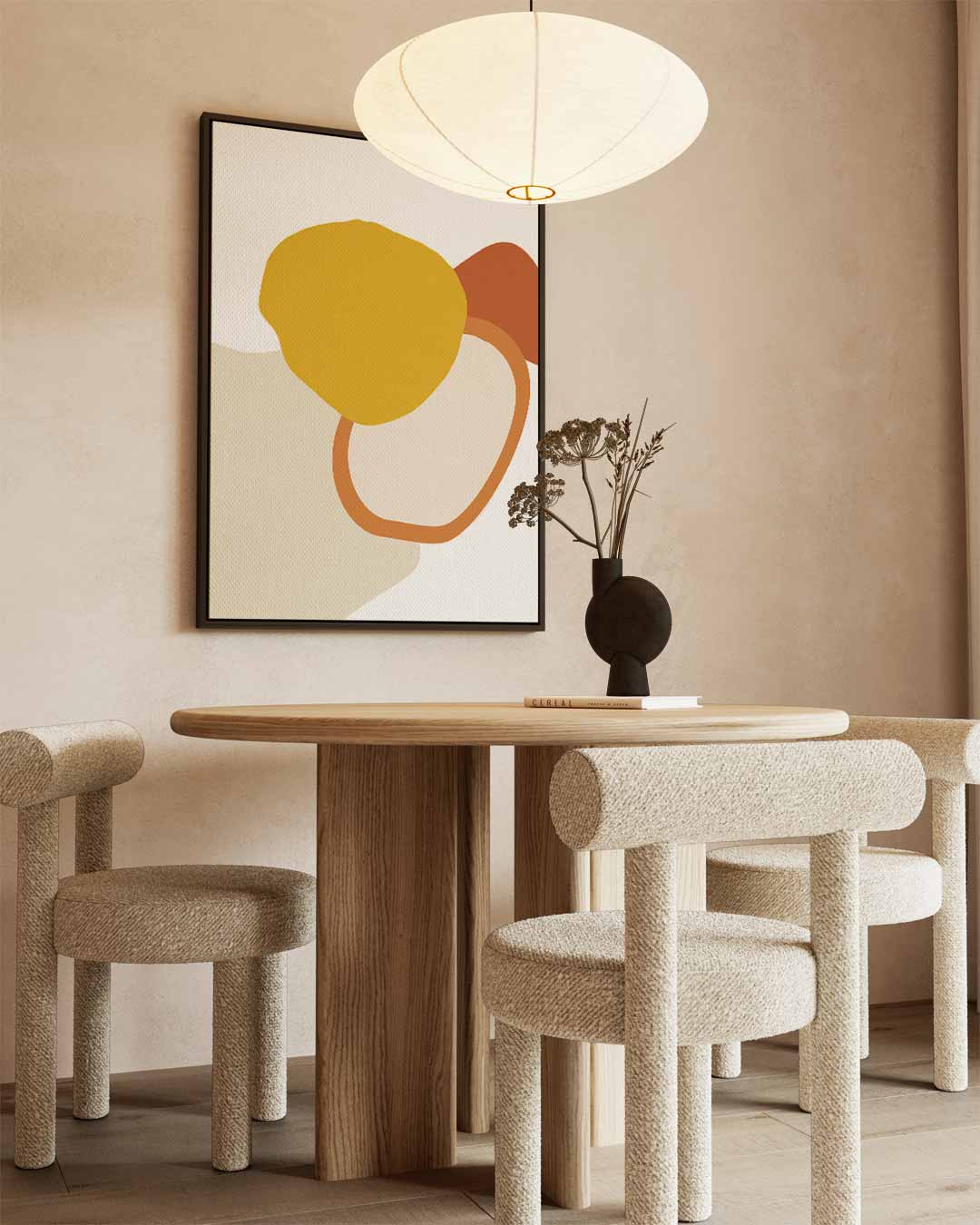 Abstracte Kleurencompositie Kunstwerk-canvas-dibond-plexiglas-wanddecoratie-WallArtistic