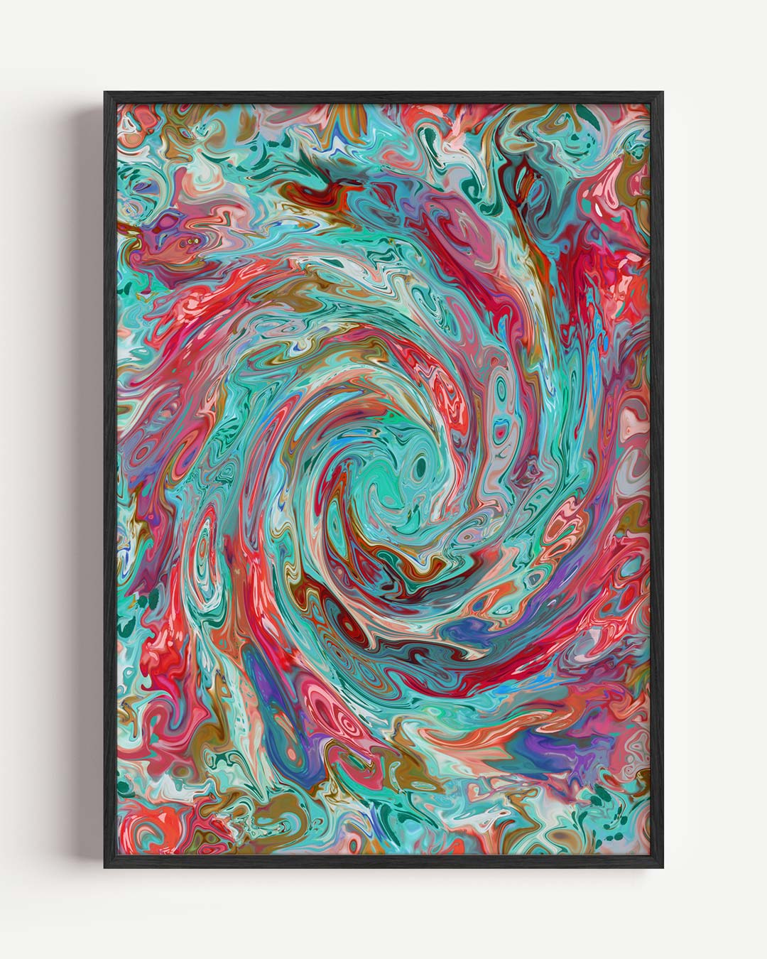 Abstracte Kleurenwervel Poster-WallArtistic