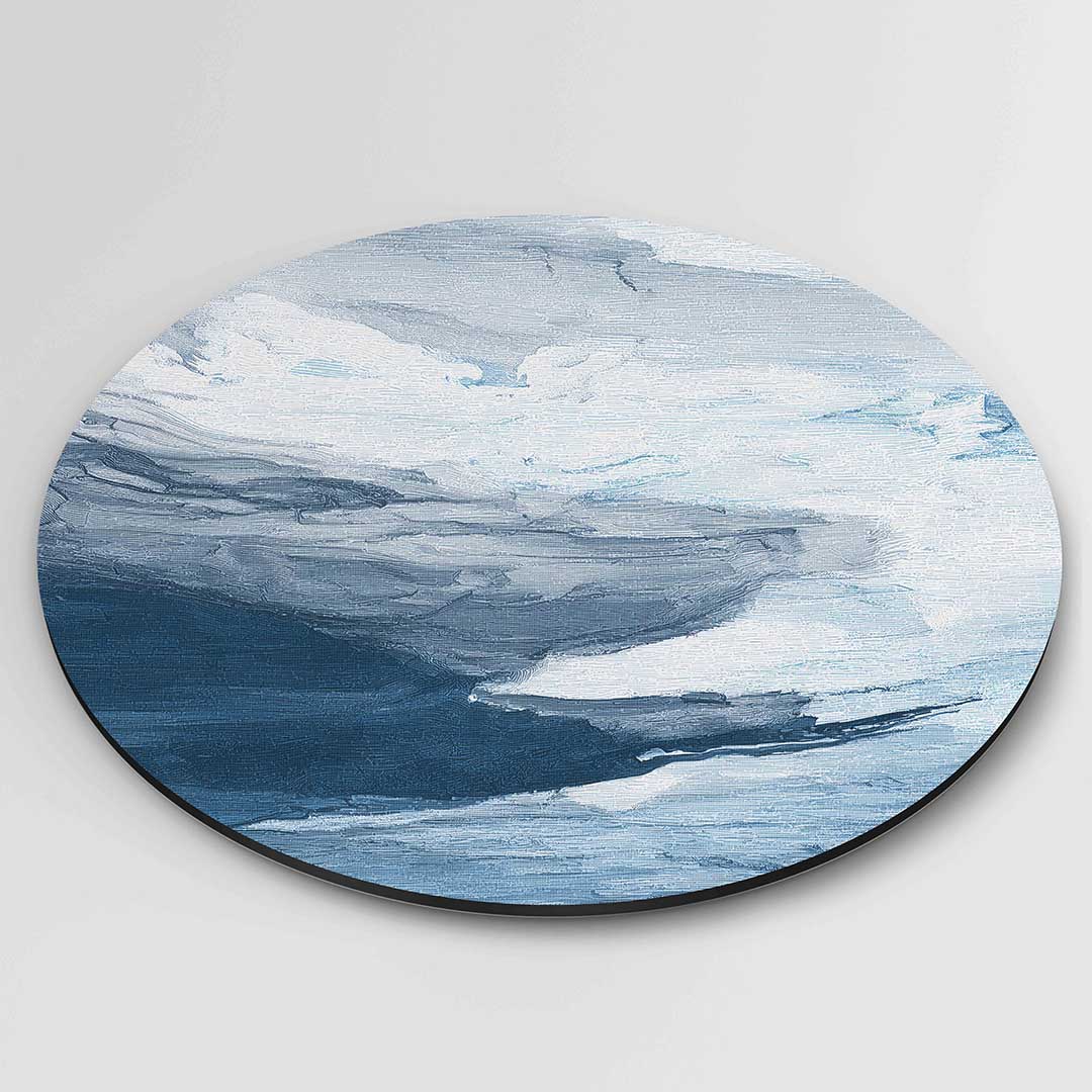 Blauwe lucht en wolken Muurcirkel
