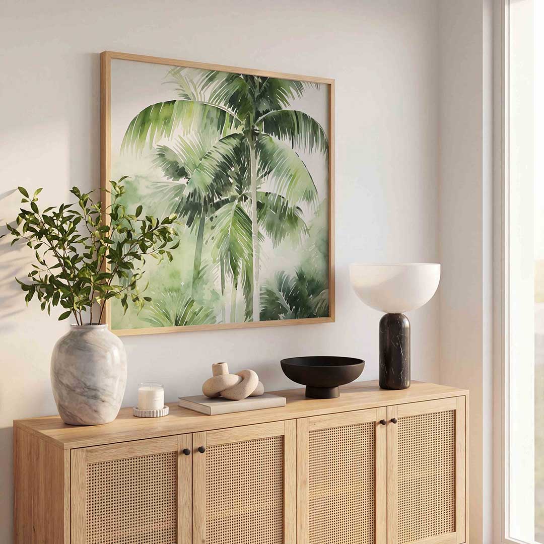 Tropische palmbomen Poster