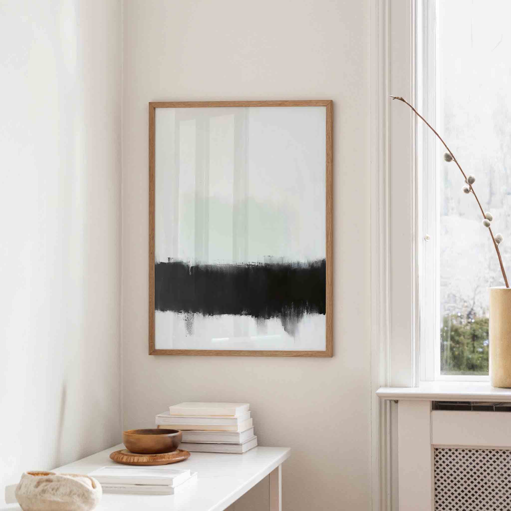 Abstracte zwart wit Poster