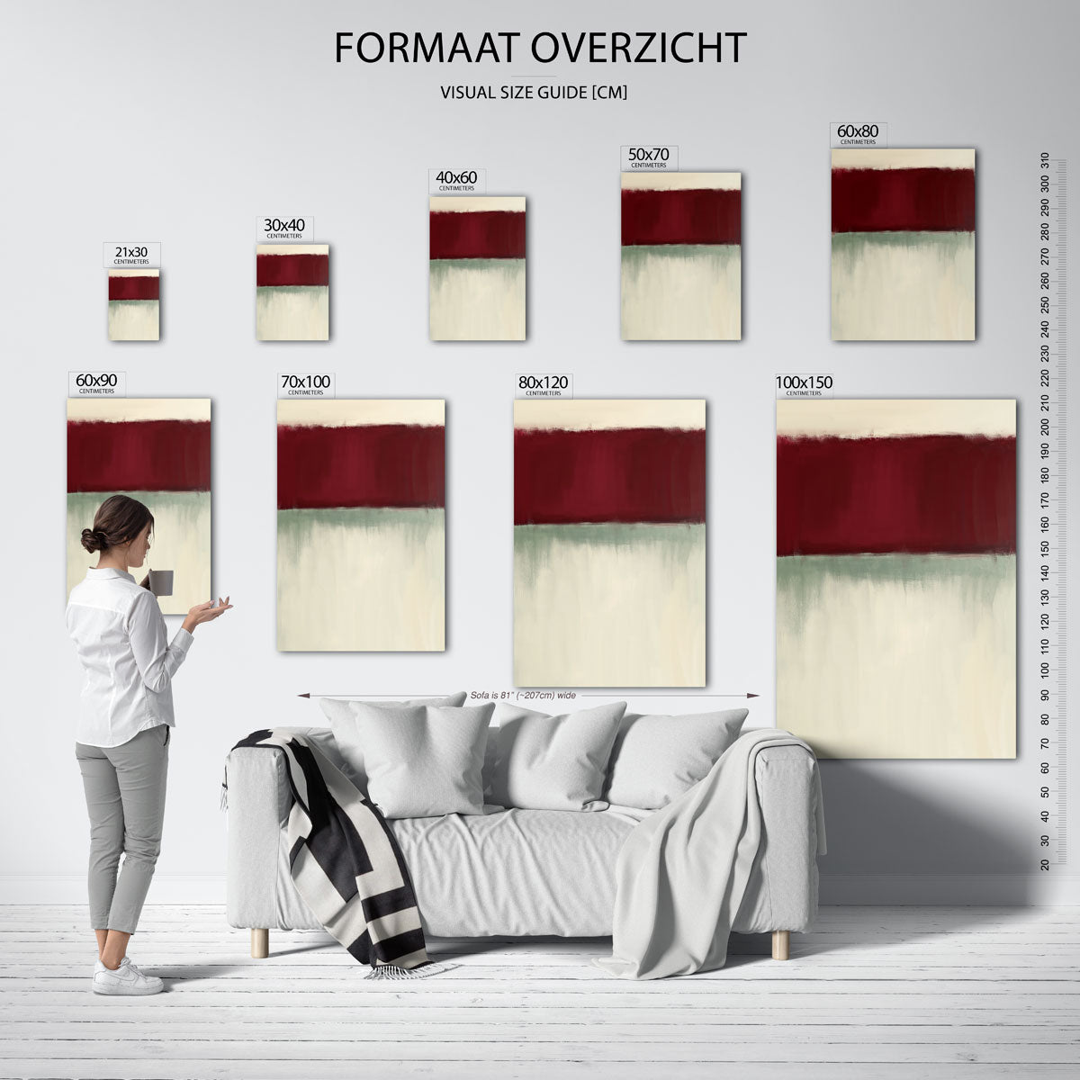 Abstracte kleurvlakken Poster