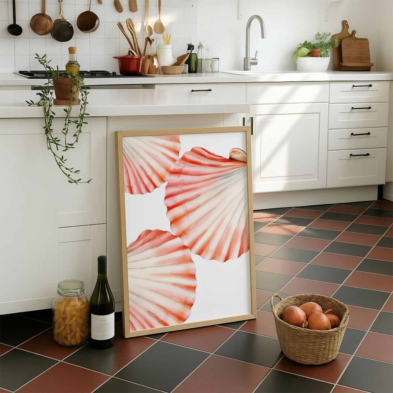 Zomerschelp Waterverf Poster