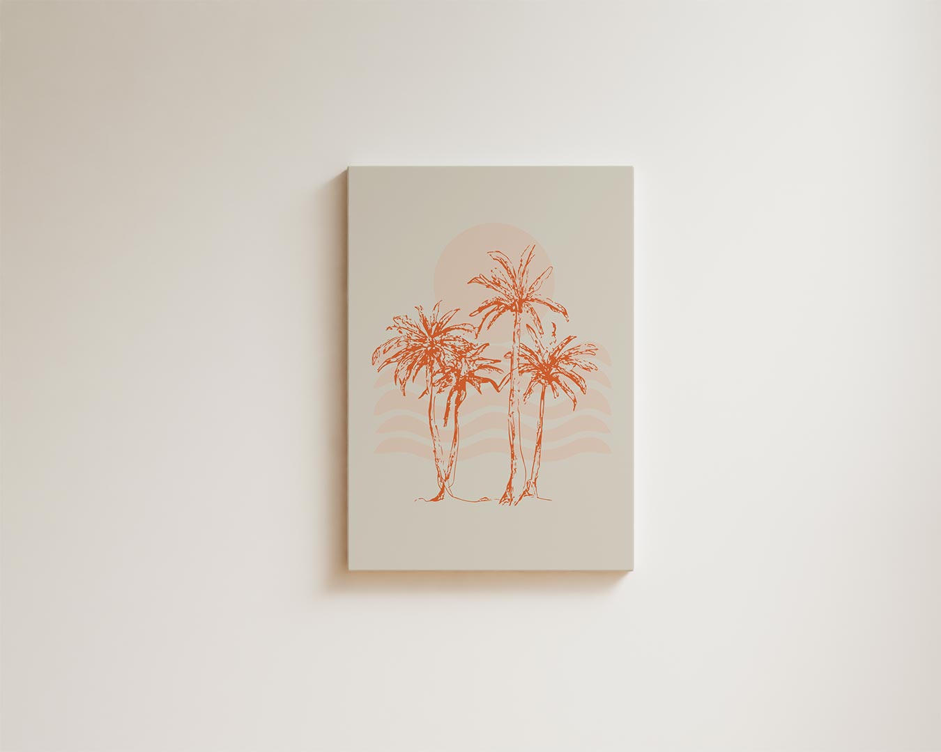 Tropische Palmbomen Kunstwerk-canvas-dibond-plexiglas-wanddecoratie-WallArtistic